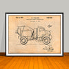 1952 Concrete Mixer Truck Patent Print - UNFRAMED