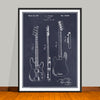 1952 Fender P1 Bass Guitar Patent Print - UNFRAMED