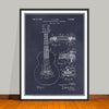1952 Gibson Guitar Bridge Patent Print - UNFRAMED