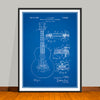 1952 Gibson Guitar Bridge Patent Print - UNFRAMED