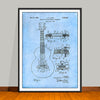 1952 Gibson Guitar Bridge Patent Print - UNFRAMED