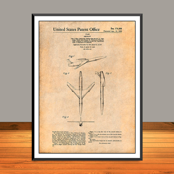 1952 Northrop SM-62 Cruise Missile Patent Print - Unframed