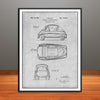 1953 BMW Isetta Patent Print - Unframed