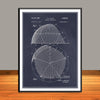 1954 Geodesic Dome Patent Print - UNFRAMED