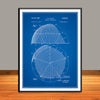 1954 Geodesic Dome Patent Print - UNFRAMED