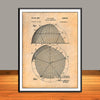 1954 Geodesic Dome Patent Print - UNFRAMED