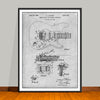 1954 Fender Stratocaster Guitar Patent Print - UNFRAMED