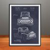 1954 International Harvester Cab Patent Print - Unframed
