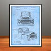 1954 International Harvester Cab Patent Print - Unframed