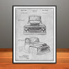 1954 International Harvester Cab Patent Print - Unframed