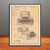 1954 International Harvester Cab Patent Print - Unframed