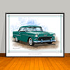 1955 Chevrolet Bel Air Muscle Car Art Print - 18" X 24" UNFRAMED