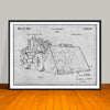 1955 Front End Loader Patent Print - UNFRAMED