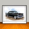 1957 Chevrolet Bel Air Muscle Car Art Print - 18" X 24" UNFRAMED