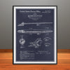 1957 Chevy Nomad Rocket Bullet Hood Ornament Patent Print - Unframed