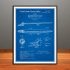 1957 Chevy Nomad Rocket Bullet Hood Ornament Patent Print - Unframed