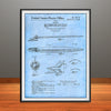 1957 Chevy Nomad Rocket Bullet Hood Ornament Patent Print - Unframed