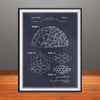 1957 Geodesic Plydome Buckminster Fuller Patent Print - Unframed