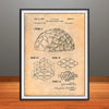 1957 Geodesic Plydome Buckminster Fuller Patent Print - Unframed
