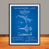 1957 North American F-100 Super-Sabre Patent Print - Unframed