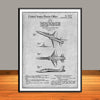 1957 North American F-100 Super-Sabre Patent Print - Unframed