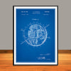1957 Satellite Structure Sputnik Patent Print - UNFRAMED