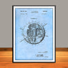 1957 Satellite Structure Sputnik Patent Print - UNFRAMED