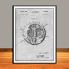 1957 Satellite Structure Sputnik Patent Print - UNFRAMED