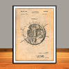 1957 Satellite Structure Sputnik Patent Print - UNFRAMED