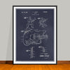 1958 Fender Stratocaster Electric Guitar Patent Print - UNFRAMED