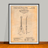 1958 Gibson Flying V Patent Print - Unframed