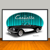 1959 Chevrolet Corvette Car Art Print - 13" X 19" UNFRAMED