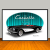 1959 Chevrolet Corvette Car Art Print - 13" X 19" UNFRAMED