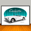1959 Chevrolet Corvette Car Art Print - 13" X 19" UNFRAMED