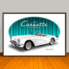 1959 Chevrolet Corvette Car Art Print - 13" X 19" UNFRAMED