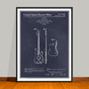 1959 Fender Bass Guitar Patent Print - UNFRAMED