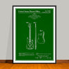 1959 Fender Bass Guitar Patent Print - UNFRAMED