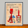 1960 Colorized Mr. Machine Mechanical Toy Robot Patent Print - UNFRAMED (Copy)