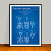 1960 Mr. Machine Mechanical Toy Robot Patent Print - UNFRAMED