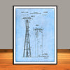 1961 Seattle Space Needle Patent Print - UNFRAMED