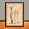 1961 Seattle Space Needle Patent Print - UNFRAMED
