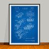 1961 Toy Building Blocks Patent Print - UNFRAMED