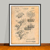 1961 Toy Building Blocks Patent Print - UNFRAMED