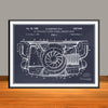 1962 Porsche Air cooled Engine Patent Print - Unframed