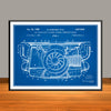 1962 Porsche Air cooled Engine Patent Print - Unframed