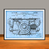 1962 Porsche Air cooled Engine Patent Print - Unframed