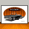 1964 Chevelle Malibu SS Convertible Muscle Car Art Print - 13" X 19" UNFRAMED
