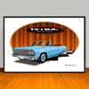 1964 Chevelle Malibu SS Convertible Muscle Car Art Print - 13" X 19" UNFRAMED