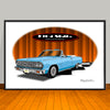 1964 Chevelle Malibu SS Convertible Muscle Car Art Print - 13" X 19" UNFRAMED