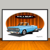 1964 Chevelle Malibu SS Convertible Muscle Car Art Print - 13" X 19" UNFRAMED